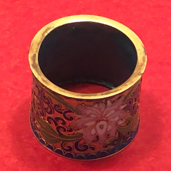 XXX - Cloisonné Napkin Ring - Picture 2 of 3